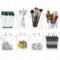 8 Pack Large Pegboard Bins with Hooks, Square Box Shape Peg Board Cups and Peg Board Accessories for Craft Room, Playroom, Office, Garage, and Wall Mount Organization