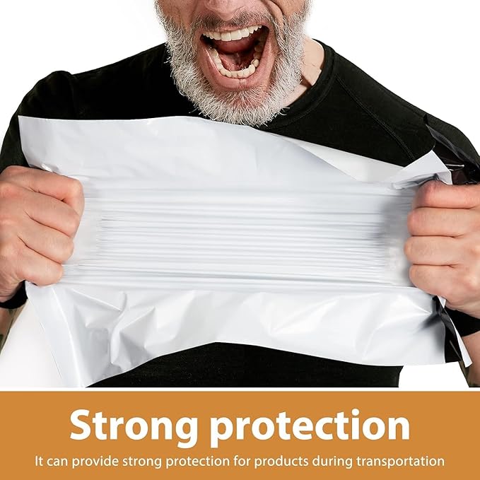 METRONIC Large Poly Mailers 24x24" 600PC White, Strong Adhensive Shipping Bags for Clothing, Waterproof Packaging Bags, Bulk Shipping Envelopes for Small Business, Mailers Poly Bags Mailing Envelope