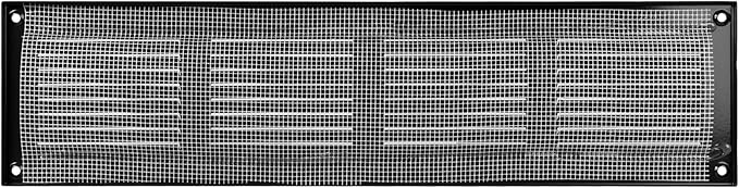 Repa Market 5-Pack Air Vent Cover 16x4 Inch (Outer Dimensions) White Galvanized Steel Louvered Grill Cover with Mesh Screen/Wall or Ceiling Vent/HVAC Register for Indoor and Outdoor Ventilation