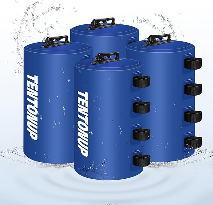 Canopy Water Weight Bags, 220 LBS Heavy Duty Canopy Weights Set of 4, Tent & Gazebo Leg Weights for Pop Up Canopy, Carport, Outdoor Event, Blue