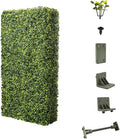E&K 18" Wx36 Hx6 D Artificial Boxwood Hedge Wall, Artificial Outdoor Privacy Wall for Balcony Backyard Office, Indoor Divider Freestanding Greenery Backdrop