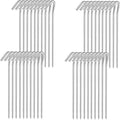 9" Tent Stakes, Heavy Duty Tarp Camping Stakes, Galvanized Metal Pegs for Outdoor Decorations, 40 PCS