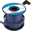 100Ft-3/8inch PET Expandable Braided Wire Sleeving,Wire Loom Cable Sleeve for TV,Computer,Home Theater,Automotive,Home Industrial,Electrical Wires,Chemical,Protect Cat from Chewing Cords,BlackBlue