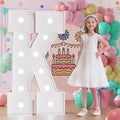 Light Up Letters, Marquee Letters 4 Feet Tall with Cool White Light, Large Letter for Party Graduation Homecoming Wedding Event Decoration, Marry Me Light Up Letter 4ft Marquee Sign Letras K