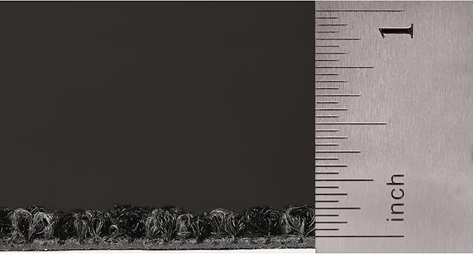 Mohawk Elite 24" x 24" Berber (Loop pile), 0.08" Pile Height, Carpet Tile, Nylon Fiber, Ebony Color, (1 Tile)