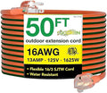 Go Green Power Inc. 16/3 50-Foot Outdoor Extension Cord - Heavy-Duty, Weatherproof, GG-13750