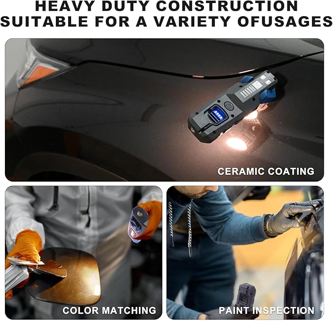 NextLED Ultimate NT-6692M Professional Rechargeable Auto Detailing Light, CRI 96+ Color Match & Ceramic Coating Light, 5 Color Temps, 500 Lumens, W/Light Diffuser, IPX6, 3-Year Warranty