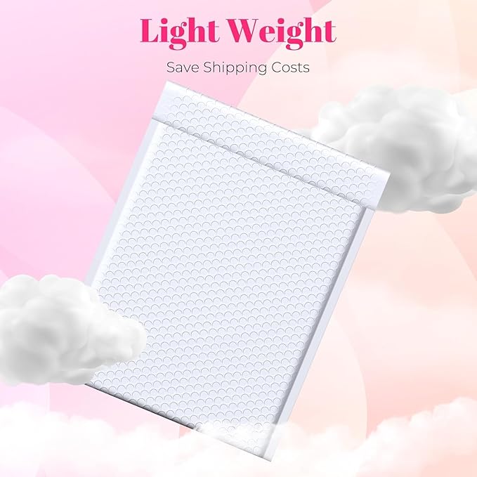 Metronic Bubble Mailer Bulk 10x13" White 250Pack Waterproof Padded Envelopes Self Seal Large Bubble Mailers Cushioning Bubble Envelopes for Shipping,Books,Jewelry Makeup Supplies