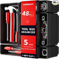 【48PCS & 5 Sizes】 Tool Box Organizer Tray, Toolbox Drawer Organizer with Non-Slip Pads, Desk Drawer Divider Set, Fits Rolling Tool Chest Cabinet for Garage & Workbench