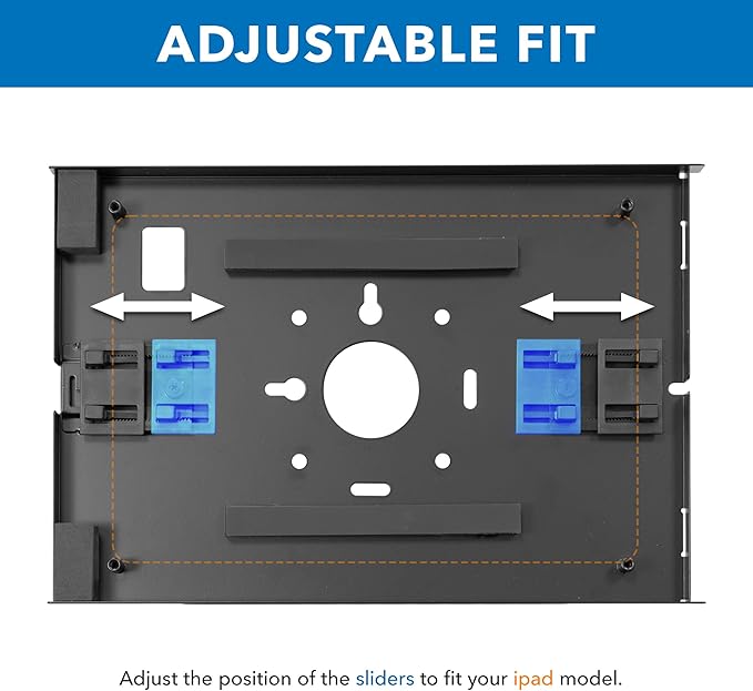 Mount-It! Anti-Theft Tablet Kiosk Floor Stand Compatible with iPad 10, 9, 8, Pro 11, 10.5, Air 10.5, Height Adjustable Locking Kiosk for iPad, Steel Kiosk for Business and Retail