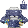 Shopping Cart Cover for Baby Girl Boy 2-in-1 High Chair Water Resistant High Chair Cover Blue Sailboat Gender Neutral Cart Cover for Babies Padded Grocery Cart Cover for Baby