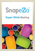 SnapeZo Poster Frame 20x30, Off-White, 1.25 Inch Aluminum Profile, Front-Loading Snap Frame, Wall Mounting, Professional Series