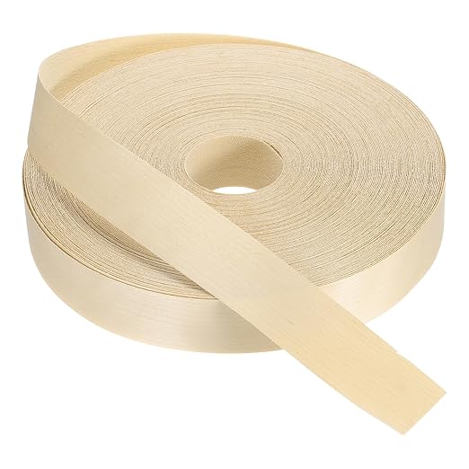 PATIKIL Birch Edge Banding, 2 Inch x 250 ft Wood Veneer Tape Pre-glued Flexible Plywood Edge Banding with Hot Melt Adhesive for Furniture Restoration