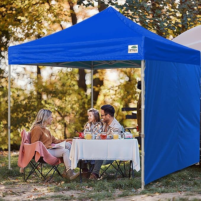 Eurmax USA Instant Canopy SunWall 10FT Pop Up Canopy Wall Sidewall with Horizontal Strap ONLY,1 Pack Sidewall(Royal Blue)