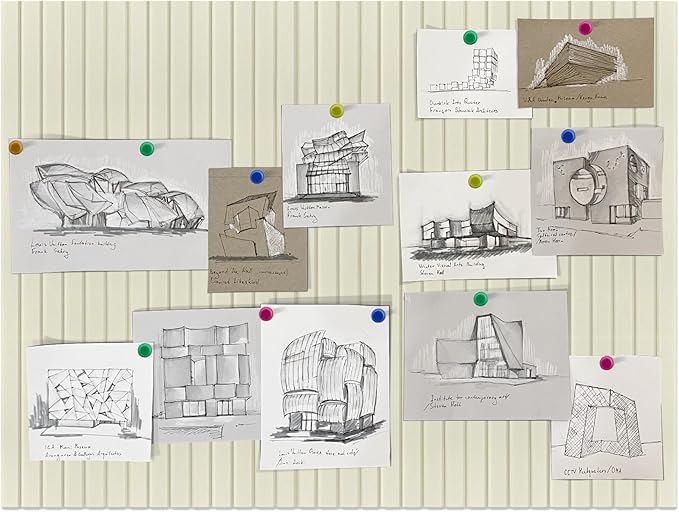 Large Felt Bulletin Board 35x47 Inch, 12pcs Peel and Stick Felt Wall Tiles Modern Push Pin Board for Wall Organization