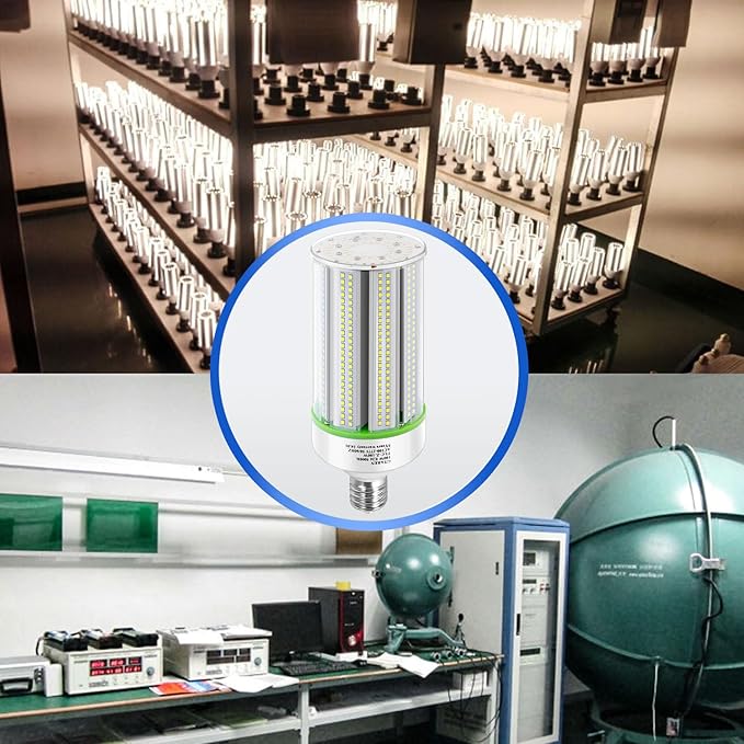 2-Pack 60W LED Corn Light Bulb,E26/E39 LED Bulbs,Super Bright,5000k,Replacement CFL Metal Halide HID HPS for Street Area Basement Yard Warehouse Work Shop High Bay Light Fixture Gym