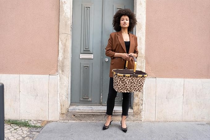 reisenthel carrybag leo macchiato - Sturdy shopping basket with plenty of storage space and practical inner pocket - Elegant and water-repellent design