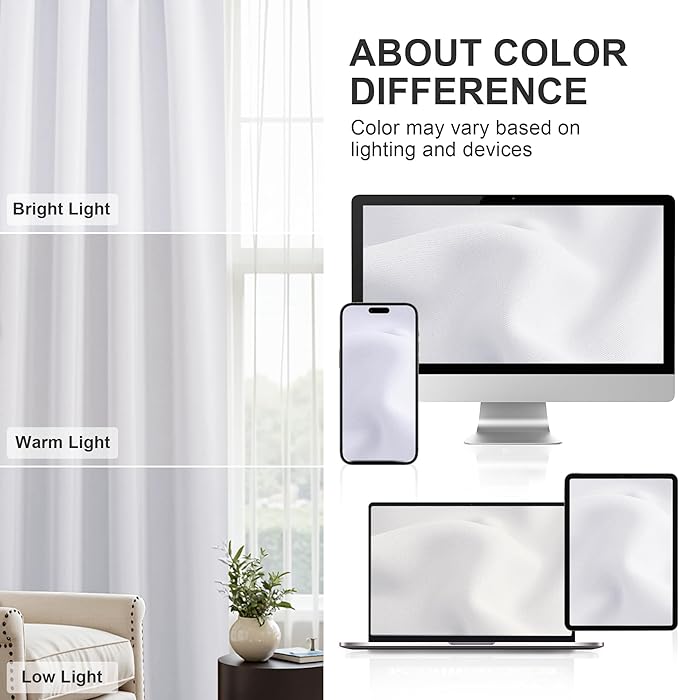 PONY DANCE Short Length Curtains for Kitchen, Light Filtering RV Small Curtain Tiers, 50% Room Darkening Window Drapes for Basement, Wide 29 x Long 30 inches per Panel, Pure White, Set of 2