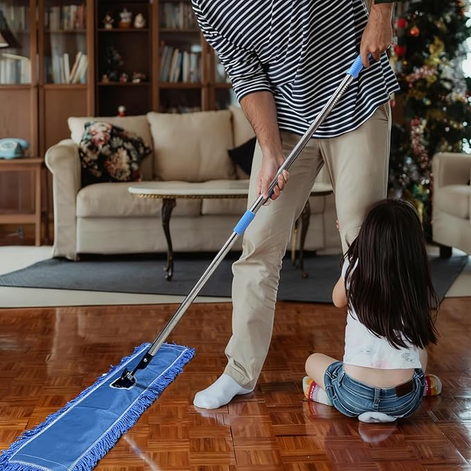 3 Pack 36 Inch Dust Mop Replacement Head Washable Medium Microfiber Mop Head for Commercial and Residential Use