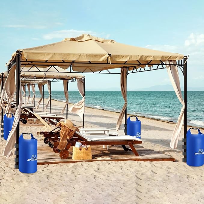 Canopy Water Weight Bag,220 LBS Canopy Weights Sand Bags,Canopy Tent Weights for Canopy Legs,Heavy Duty Weights Bags for Pop Up Tent Gazebo Legs(Without Sand)
