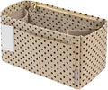 ZTUJO Purse Organizer Insert For Handbags, Silky Touching Bag Organizer Insert With Bottle Holder, Perfect for Speedy, Neverfull, Tote,ONTHEGO,Artsy,Handbag and More (Large, Brown polk dots Beige)
