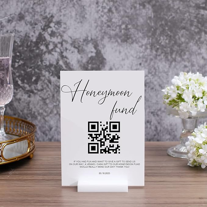 UNIQOOO 3" White Acrylic Stand | 20 Pack 3mm Slot Wedding Sign Holders, Perfect for Wedding, Table Number, Exhibition, Office, Restaurant, Business