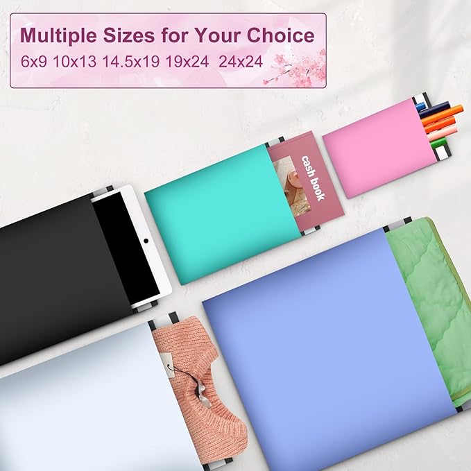 120PC Poly Mailers 6x9 Inch Pink Shipping Envelopes Bags Shipping Bags with Self Adhesive Waterproof and Tear-Proof Postal Poly Mailers