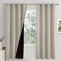 Camel Blackout Curtains for Bedroom 72 Inch Length 2 Panels Set, Thermal Insulated 100% Sun Blocking Soundproof Grommet Heavy Thick Window Curtains, Each 52 Inch Wide, Cashmere