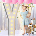 Imprsv Marquee Lights, 4FT Mosaic Letter Arch Kit for Birthday Wedding Decor - Includes Letter Y
