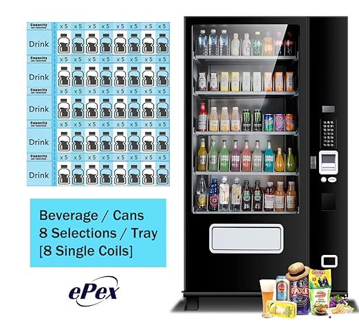Refrigerated Beverage Vending Machine with Elevator Delivery Temp Control