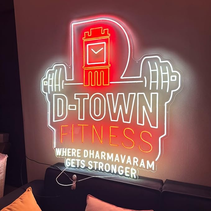 Custom Business Neon Sign, Personalized LED Neon Sign Customizable for Business - Professional Light-Up Name Sign for Studio, Office, Store, Bar, Salon & Beauty Nail Shop