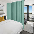 Hiasan Blackout Patio Sliding Door Curtain Extra Wide Thermal Insulated Blind Privacy Room Divider Curtain with Back Tab & Rod Pocket for Bedroom Partition Glass Door (100 x 84 Inches, Sage Green)