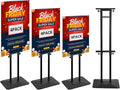 Poster Stand Heavy Duty - Double-Sided Poster Stands for Display Board Foam Signage, 4-Pack Adjustable Floor Standing Sign Holder Height up to 80 Inch, Fit Retail Events Business Wedding