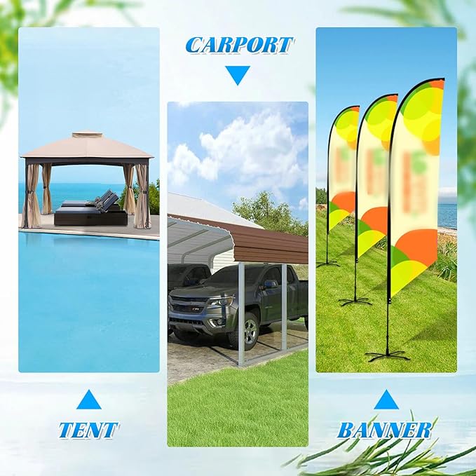 Canopy Water Weights,4 Packs 88LBS Heavy Duty Tent Water Weights Bag for Pop Up Canopy,Canopies,Tent,Gazebo,Black