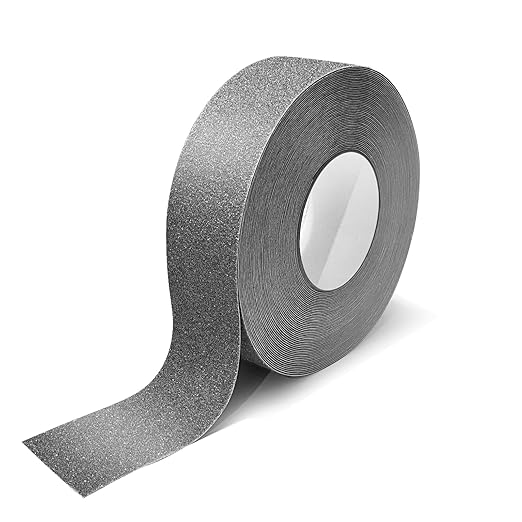 Anti Slip Traction Tape Grey Grip Tape Waterproof 2Inch x 66 Ft Heavy Duty Non Slip Strips Safety Anti Slip Tape for Stairs Steps Ramp Tread Traction Tread Staircases Outdoor/Indoor Walk