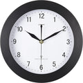 Atomic Wall Clock，US Auto Calibration Time 10 Inch Round Clock, Battery Operated