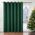 BGment Christmas Sliding Door Curtain 120 X 96 Inches, Wide Thermal Blackout Curtains Room Darkening Room Divider Window Curtain, 1 Panel, Emerald, 96 Length X Wide 120