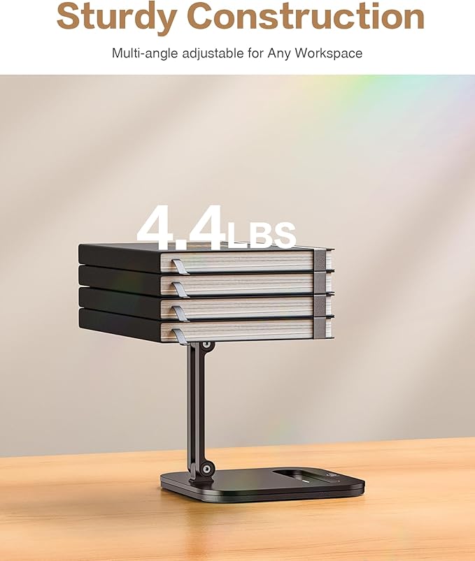 NGTeco Adjustable Employee Time Clock Stand, Universal Holder for W2, TC2, TC3, TC7, Anti-Slip Rubber Base, Sturdy & Flexible Design for Workplace Check-Ins