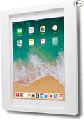 TABcare Anti-Theft Acrylic VESA Enclosure for Apple iPad Pro 12.9" 2018 2020 2021 with Wall Mount Kit & 90-Degree Angle USB C Cable (iPad Pro 12.9" 3/4/5, White)