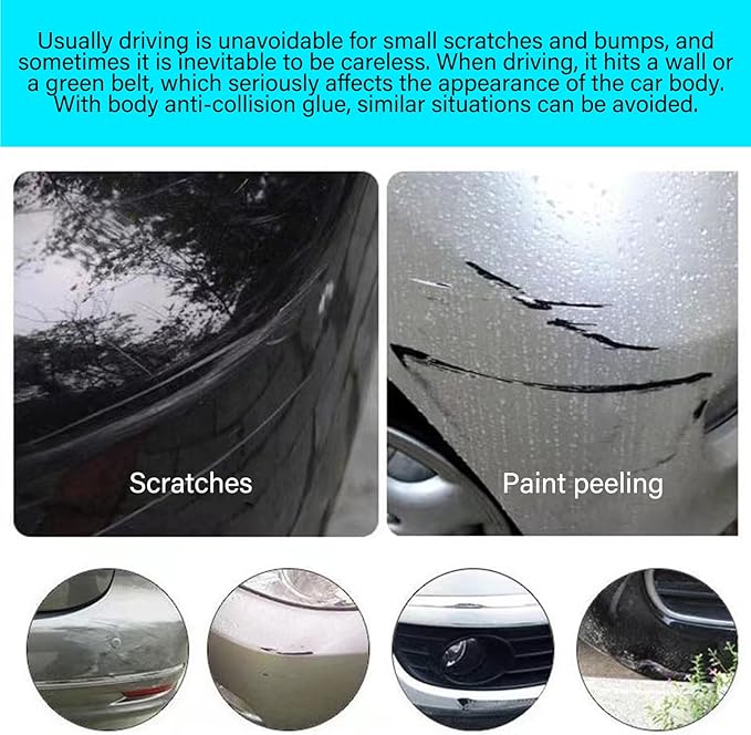 8 Packs Anti-Collision Patch Car Bumper Guard Strip Anti-Scratch Bumper Protector Trim Universal Rear Bumper Protector Car Door Edge Guards Car Side Door Edge Guards Protector (Black)