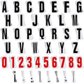 Jecery 400 Pcs Marquee Sign Letters Flexible Plastic Letters on Flexible Panel for Outdoor Black Board Portable Sign Numbers Punctuation for Letter(8 7/8 Inch)