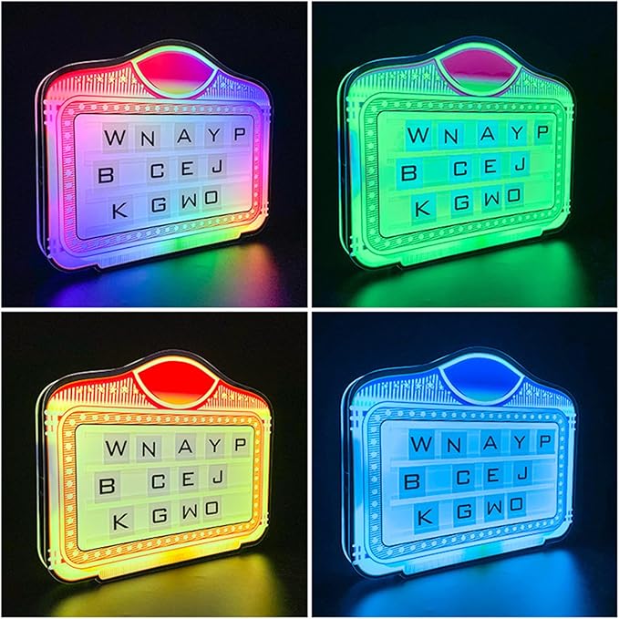 LED Handheld Bottle Service Display Sign,LED Letter Bottle Presenter,Bottle Service Lights Sign with 4 Set Letters & 1 Set Number,Nightclub LED Bottle Presenter for Home Decor, Birthday Parties,(A)