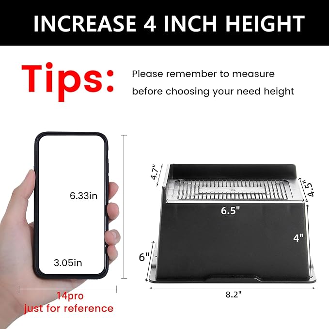 Bed Risers 4 Inch Heavy Duty, Oversized Furnitures Risers 4 inch Support 6000 lbs, Bed Table Rising Blocks, Fits for Couch, Sofa, Chair, Furniture Lifts, 4" 4 Pack