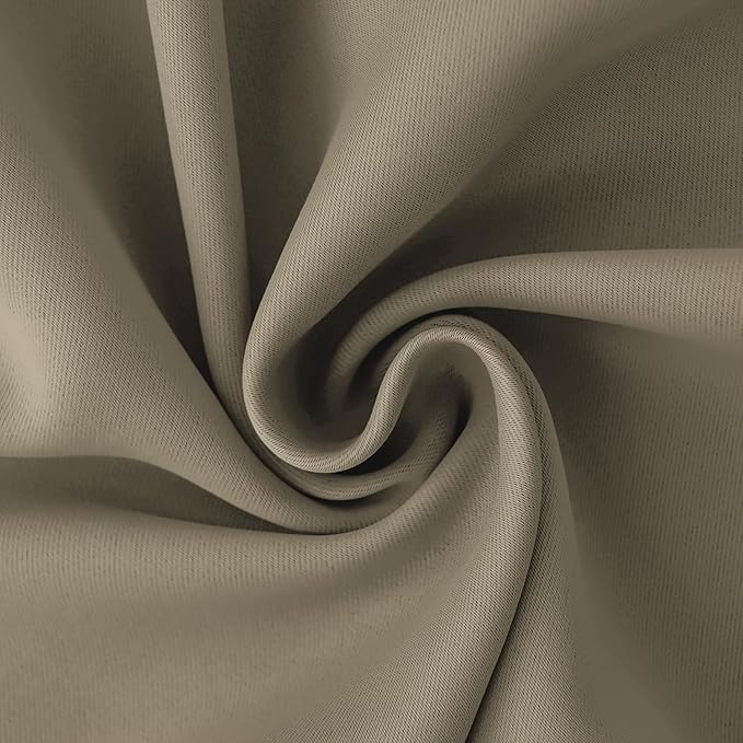 BGment Room Darkening Curtains 84 Inches Long - Grommet Thermal Insulated Drapes Window Treatment Curtains for Bedroom, 2 Panels, 52 x 84 Inch, Cocoa