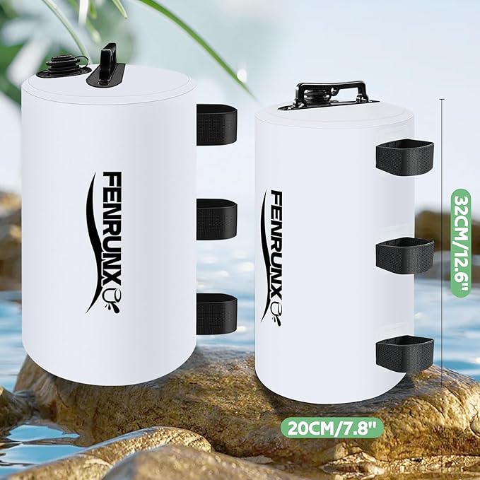 Canopy Water Weight Bag,88 LBS Gazebo Tent Water Weights Set of 4 Leg Weights for Carport, Pop Up Canopy,Tent,Gazebo（White）