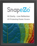 SnapeZo Poster Frame 36x48 Inches, Black 1.7 Inch Aluminum Profile, Front-Loading Snap Frame, Wall Mounting, Wide Series