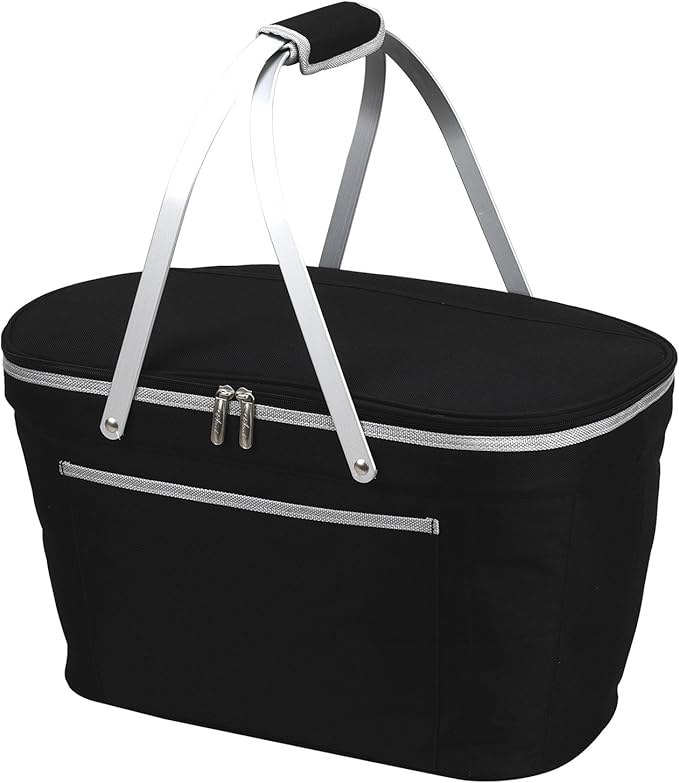 Picnic at Ascot Patented Insulated Folding Picnic Basket Cooler- Designed & Quality Approved in the USA