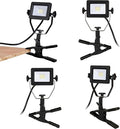 1200 Lumens Portable LED Clamp Work Light with 5ft 120V AC/60Hz Power Plug, Lightweight Design, Suitable for Wet Location, 10 Watts, 5000K Daylight, ETL Certified, 4pack