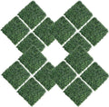 16PCS 20"x20" Artificial Boxwood Panels Topiary Hedge Plant UV Protected Faux Grass Wall Greenery Mats for Outdoor Garden Fence Backyard and Indoor Home Wedding Decoration, Dark Green