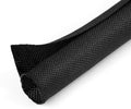 5/8 inch Split Braided Cable Management Sleeve for USB Cable Power Cord Audio Video Cable, Wire Loom Cord Protector from Cat Dog Chewing (Black, 10FT)